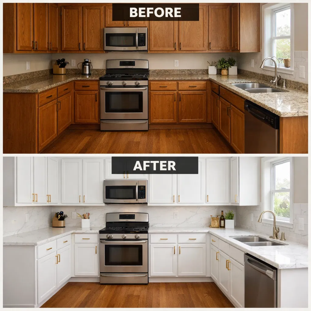 Cabinet Painting in Des Moines, Iowa — TrueEdge Paint